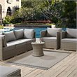 Modway Optica 5' x 8' Area Rug in Gray and Beige