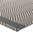 Modway Optica 5' x 8' Area Rug in Gray and Beige
