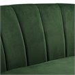 Modway Prospect Channel Tufted Performance Velvet Armchair in Emerald
