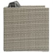 Modway Repose Patio Arm Chair in Light Gray and Charcoal