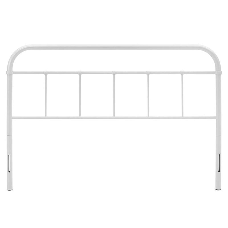 Modway Serena Queen Powder Coated Steel Headboard in White