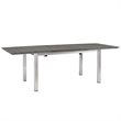 Modway Shore 7-Piece Extendable Aluminum Patio Dining Set in Silver and Black