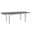 Modway Shore 7-Piece Extendable Aluminum Patio Dining Set in Silver and Gray