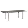 Modway Shore 9-Piece Extendable Aluminum Patio Dining Set in Silver and Gray
