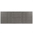 Modway Shore 9-Piece Extendable Aluminum Patio Dining Set in Silver and Gray