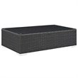 Modway Sojourn 5-Piece Aluminum and Rattan Patio Sectional Set in Canvas/Red