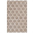 Modway Solvea 8' x 10' Moroccan Trellis Shag Area Rug in Beige