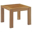 Modway Upland 5 Piece Teak Wood Patio Set in Natural and White