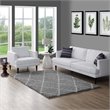 Modway Toryn 5' x 8' Diamond Lattice Shag Area Rug in Gray and Ivory