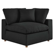 Modway Commix 3-Piece Fabric Down Filled Sectional Sofa Set in Gray