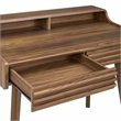 Modway Render Modern Wood Grain Laminate Writing Desk in Walnut