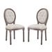2 Piece Side Chair/Beige