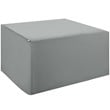 Modway Immerse Polyester Fabric Outdoor Dining Set Cover in Gray