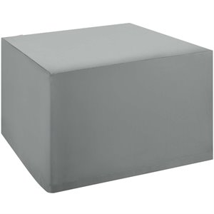 Modway Immerse Polyester Fabric Outdoor Chair or Corner Chair Cover in Gray