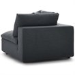 Modway Commix 6-Piece Fabric Down Filled Overstuffed Sectional Sofa Set in Gray