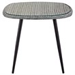 Modway Endeavor 3-Piece Rattan & Aluminum Patio Dining Set in Gray