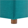 Modway Commix Fabric Down Filled Overstuffed Corner Chair in Teal