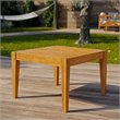 Modway Northlake Outdoor Premium Grade A Teak Wood Side Table in Natural