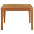 Modway Northlake Outdoor Premium Grade A Teak Wood Side Table in Natural