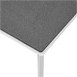 Modway Riverside Aluminum Outdoor Patio Coffee Table in White