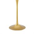 Modway Drive Modern Style Pine Wood and Iron Bar Table in Black/Gold