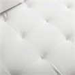 Modway Valour Modern Style Performance Velvet Sofa in White Finish