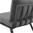 Modway Riverside 2-Piece Outdoor Aluminum Sectional Sofa Set in Gray/Charcoal