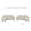 Modway Revive Upholstered Fabric Right or Left Sectional Sofa in Beige