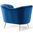 Modway Opportunity Modern Performance Velvet Armchair in Navy Finish