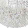 Modway Hide Modern Rattan/Fabric Outdoor Swing Chair with Stand in White/White