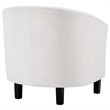 Modway Prospect Modern Performance Velvet Armchair in White (Set of 2)