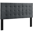 Modway Paisley Tufted Full/Queen Performance Velvet Headboard in Gray