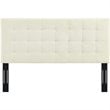 Modway Paisley Tufted Full/Queen Performance Velvet Headboard in Ivory