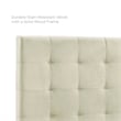 Modway Paisley Tufted Full/Queen Performance Velvet Headboard in Ivory