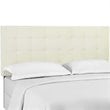 Modway Paisley Tufted Full/Queen Performance Velvet Headboard in Ivory