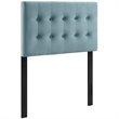 Modway Emily Twin Tufted Performance Velvet Headboard in Light Blue
