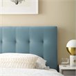 Modway Lily Biscuit Tufted Twin Performance Velvet Headboard in Light Blue