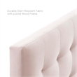 Modway Lily Biscuit Tufted Full Performance Velvet Headboard in Pink