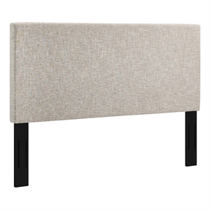 Modway Taylor King and California King Linen Fabric Headboard in Beige