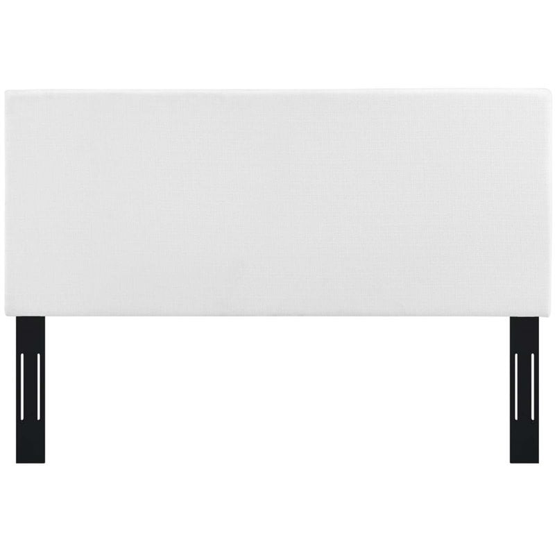 Modway Taylor King and California King Linen Fabric Headboard in White