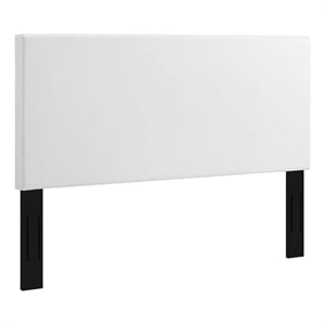 Modway Taylor King and California King Faux Leather Headboard in White