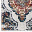 Modway Entourage Malia Vintage Floral Medallion Area Rug in Multi-Color
