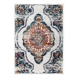 Modway Entourage Malia Vintage Floral Medallion Area Rug in Multi-Color