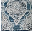 Modway Entourage Malia Vintage Floral Medallion Area Rug in Ivory and Blue