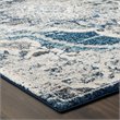 Modway Entourage Malia Vintage Floral Medallion Area Rug in Ivory and Blue