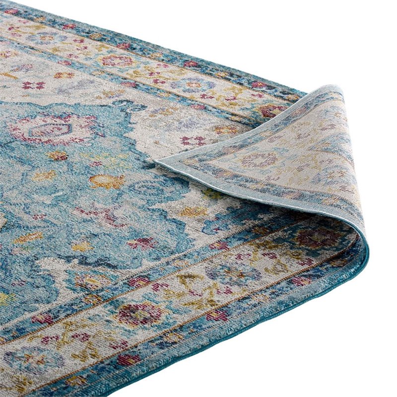 Modway Success Anisah Floral Medallion Rug in Multi-Color