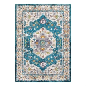 Modway Success Anisah Floral Medallion Rug in Multi-Color