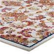 Modway Entourage Azami Floral Lattice Area Rug in Ivory/Blue/Orange/Yellow/Red