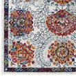 Modway Entourage Kensie Floral Moroccan Trellis Area Rug - Ivory/Blue/Red/Orange