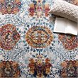 Modway Entourage Kensie Floral Moroccan Trellis Area Rug - Ivory/Blue/Red/Orange